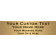 Custom Four Lines 3" x 12" Brass Plates