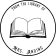 Round Open Book Library Stamp