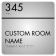 Room Name and Number 8" x 8" ADA Sign