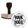 XL Wood Handle Custom Logo Stamp - 4" by 4"