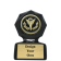 Victory Sculpted Small Black Star Trophy Award