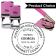 Georgia with Expiration Round Pink Notary Seal