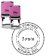 Iowa Round Pink Notary Seal