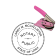 Utah Round Pink Notary Seal