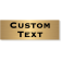 Custom Double Line 1" x 3" Brass Plate