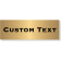 Custom Single Line 2" x 6" Brass Plate