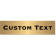 Custom Single Line 2" x 8" Brass Plate