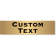 Custom Double Line 2" x 8" Brass Plate