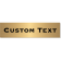 Custom Single Line 3" x 12" Brass Plate