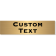 Custom Double Line 3" x 12" Brass Plate