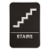 Black Stairs 9" x 6" ADA Braille Sign