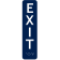 Vertical Exit 8" x 2" ADA Braille Sign