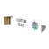 Custom Text Full Color 2" x 10" Corridor Sign