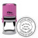 Idaho Round Pink Notary Stamp