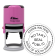 South Dakota Round Pink Notary Stamp