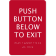 ADA Braille 9" x 6" Push Button Exit Sign