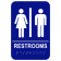 ADA Braille Unisex Restroom Sign