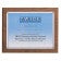 Certificate Award Plaque 