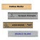 Color Wall Nameplate with Holder (Traditional Aluminum)