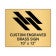 Horizontal Engraved 10" x 12" Heavy Brass Signs