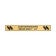 Horizontal Engraved 1" x 8" Heavy Brass Signs 