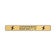 Horizontal Engraved 2" x 18" Heavy Brass Signs