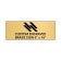 Horizontal Engraved 6" x 16" Heavy Brass Signs