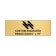Horizontal Engraved 6" x 18" Heavy Brass Signs
