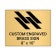 Horizontal Engraved 8" x 10" Heavy Brass Signs 