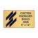 Horizontal Engraved 8" x 14" Heavy Brass Signs 