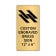 Vertical Engraved 12" x 6" Heavy Brass Signs 