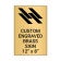 Vertical Engraved 12" x 8" Heavy Brass Signs