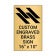Vertical Engraved 16" x 10" Heavy Brass Signs