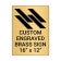 Vertical Engraved 16" x 12" Heavy Brass Signs