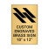 Vertical Engraved 18" x 12" Heavy Brass Signs