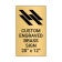 Vertical Engraved 20" x 12" Heavy Brass Signs 