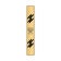 Vertical Engraved 20" x 3" Heavy Brass Signs 