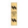 Vertical Engraved 24" x 6" Heavy Brass Signs