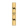 Vertical Engraved 6" x 1" Heavy Brass Signs