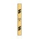Vertical Engraved 8" x 1" Heavy Brass Signs 