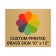 Horizontal Full Color 10" x 12" Brass Signs 