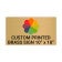 Horizontal Full Color 10" x 18" Brass Signs