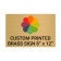 Horizontal Full Color 8" x 12" Brass Signs