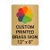 Vertical Full Color 12" x 8" Brass Signs
