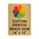 Vertical Full Color 14" x 10" Brass Signs