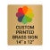 Vertical Full Color 14" x 12" Brass Signs