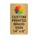 Vertical Full Color 14" x 8" Brass Signs