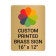Vertical Full Color 16" x 12" Brass Signs