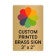 Vertical Full Color 3" x 2" Brass Signs