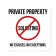 Private Property No Soliciting Sign